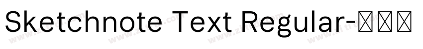 Sketchnote Text Regular字体转换